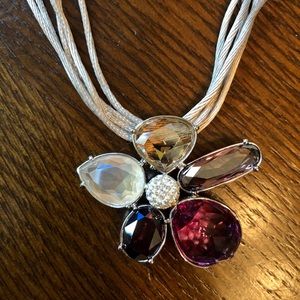 Swarovski flower necklace